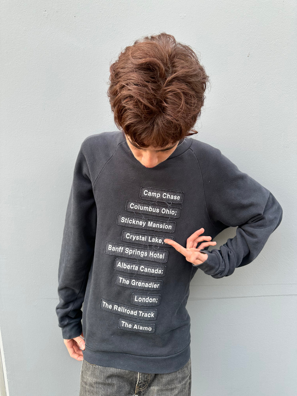 Raf Simon’s AW05 Haunted Places Crewneck