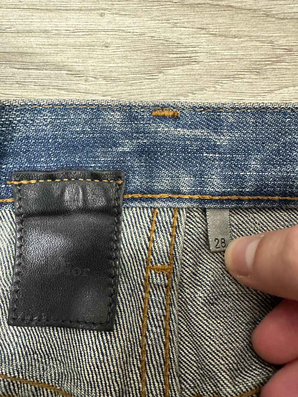 AW05 Dior Homme Luster Waxed Denim