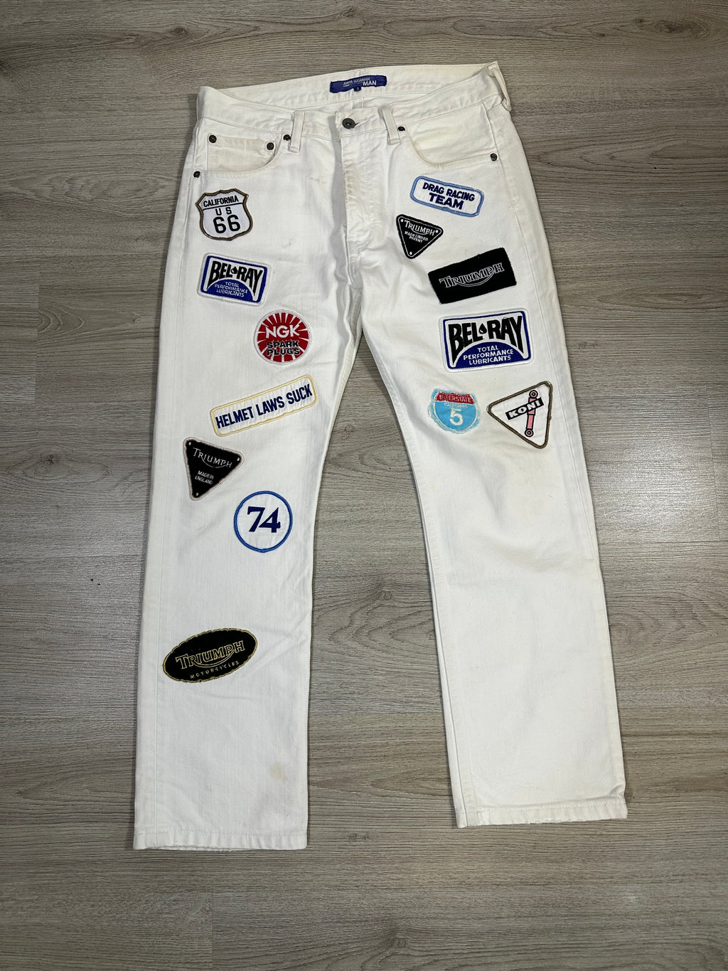 Junya Watanabe Moto White Patch Denim
