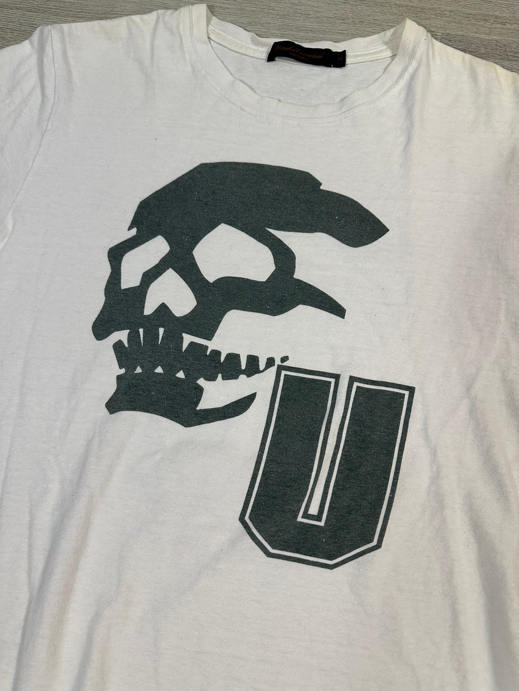 AW03 Undercover Varsity Skull T Shirt