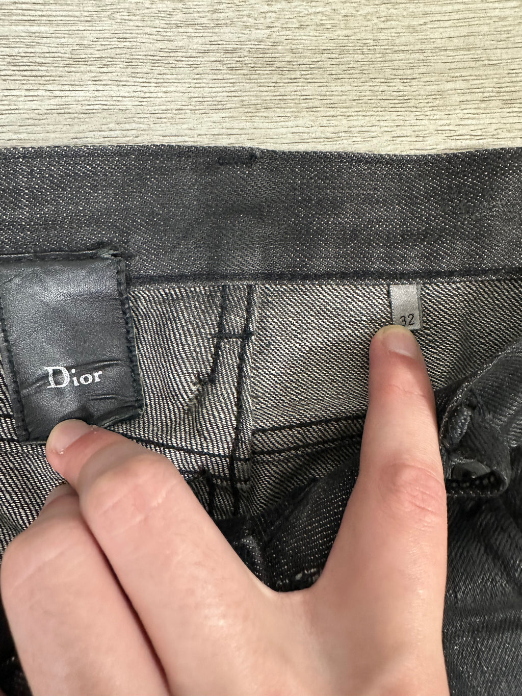 Dior Homme SS04 Strip Denim Japan Variant