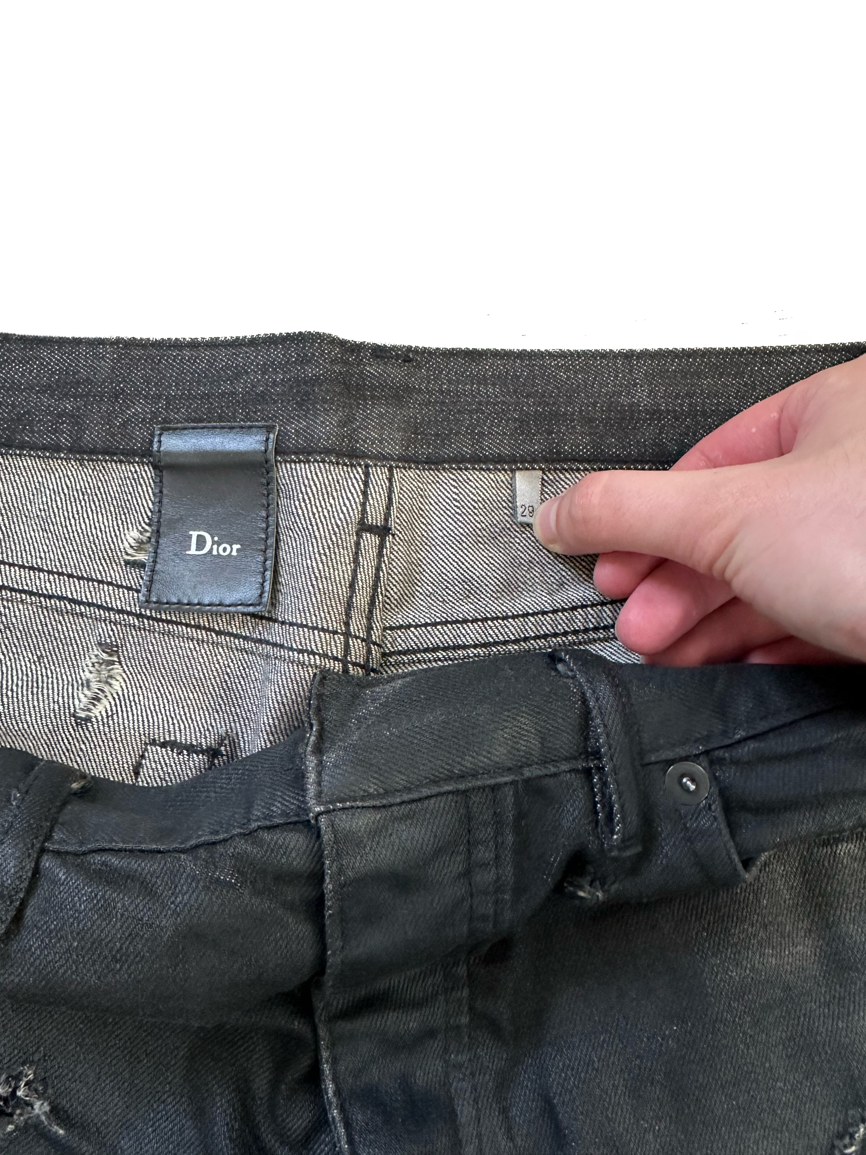 SS04 Dior Homme ‘Strip’ Wax Denim