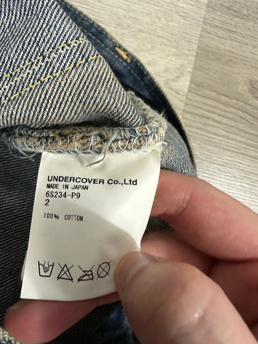 SS06 Undercover Bush Denim FACTORY ERROR