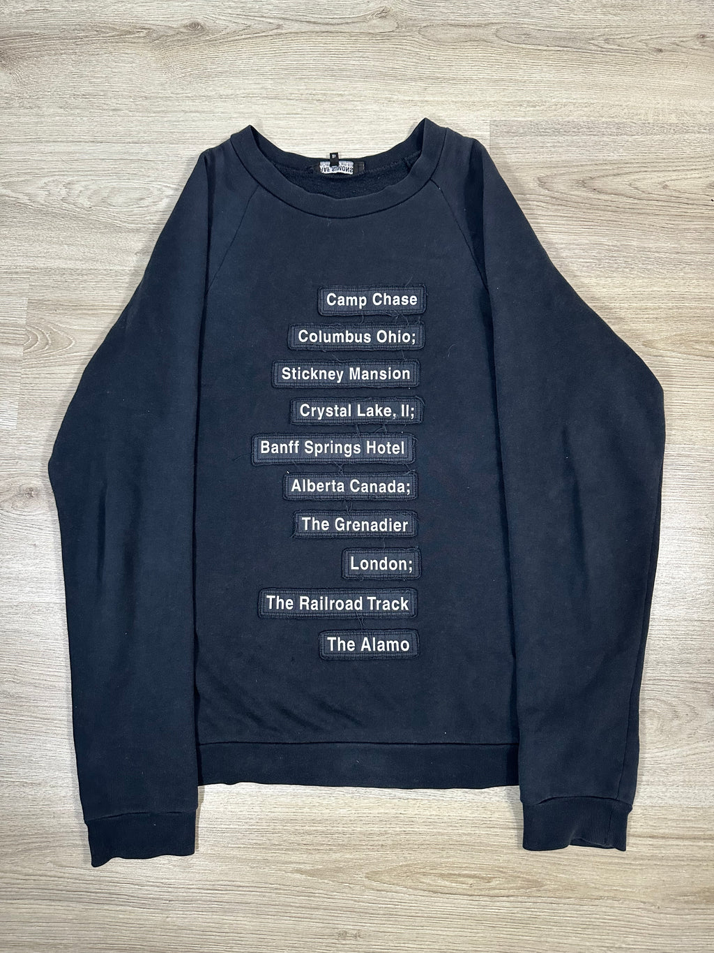 AW05 Raf Simons Haunted Places Crewneck