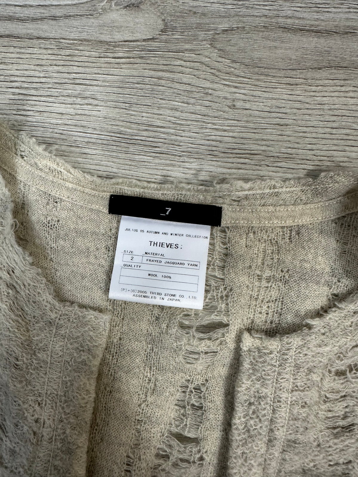 Julius7 Slashed Cardigan