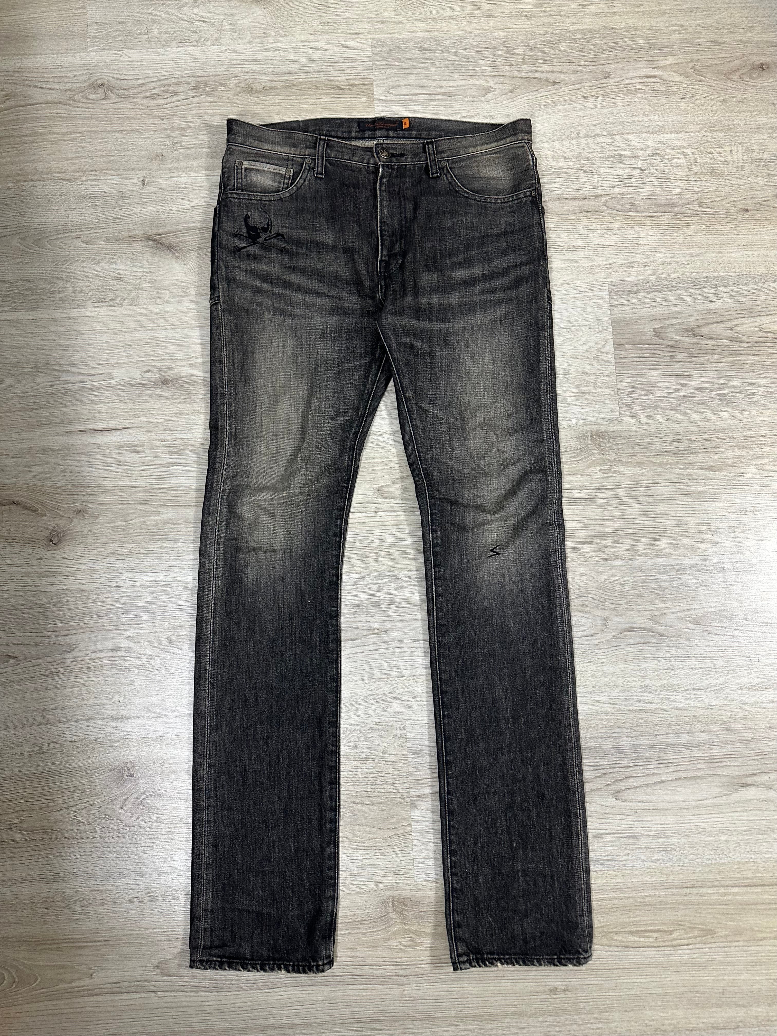 AW05 Undercover skull denim black