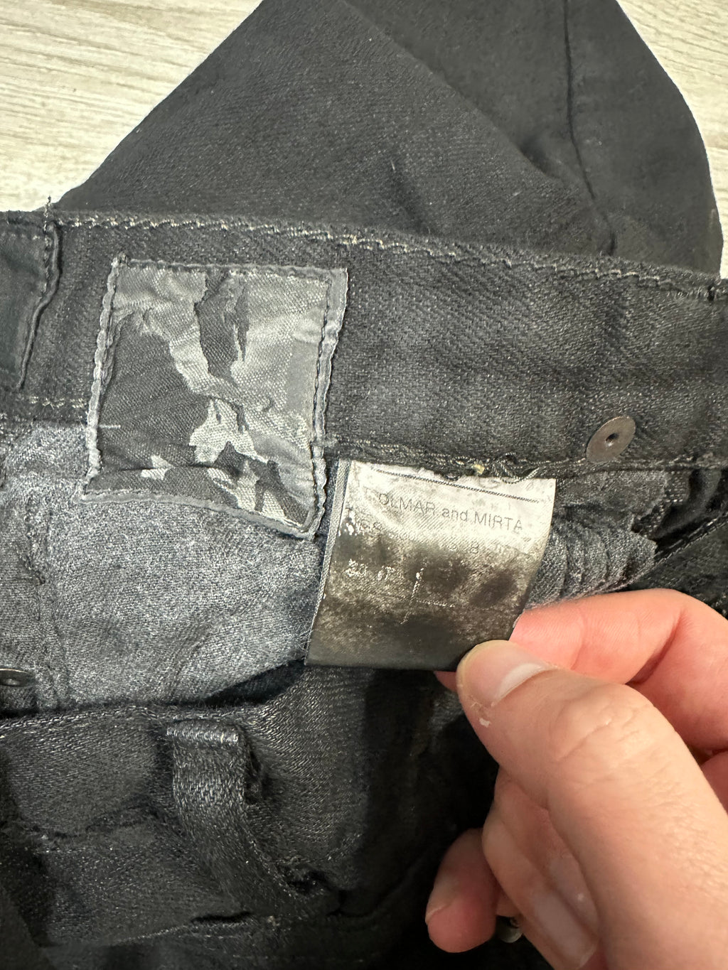 AW08 Rick Owens Black Wax SBB Detroit Cut Denim