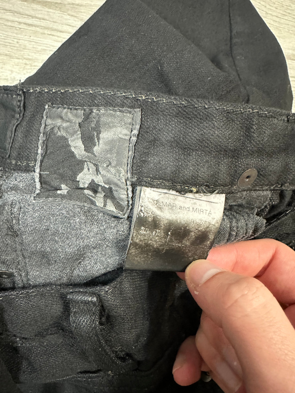 AW08 Rick Owens Black Wax SBB Detroit Cut Denim