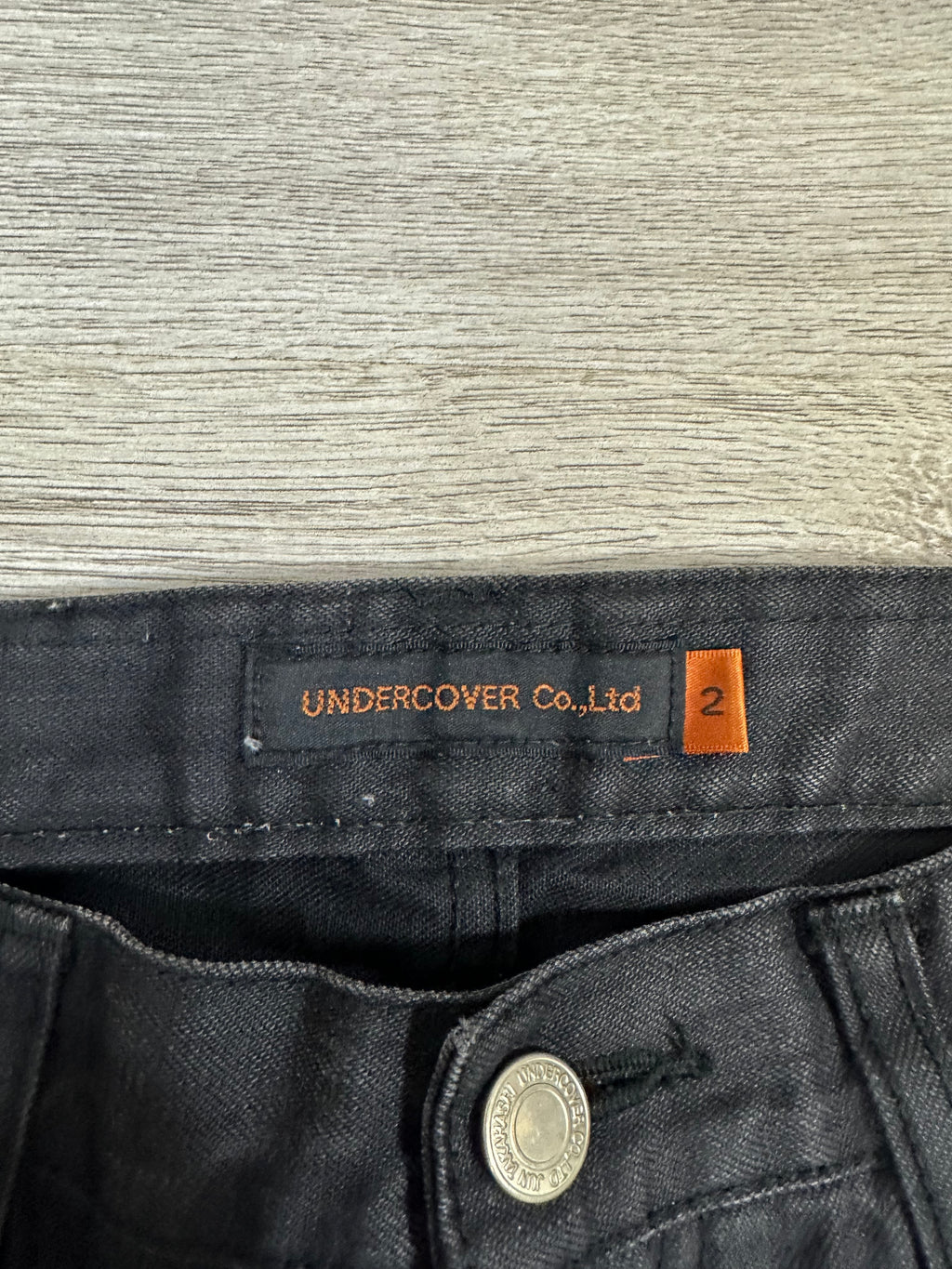 UNDERCOVER SS07 Chaos Waxed Zipper Denim