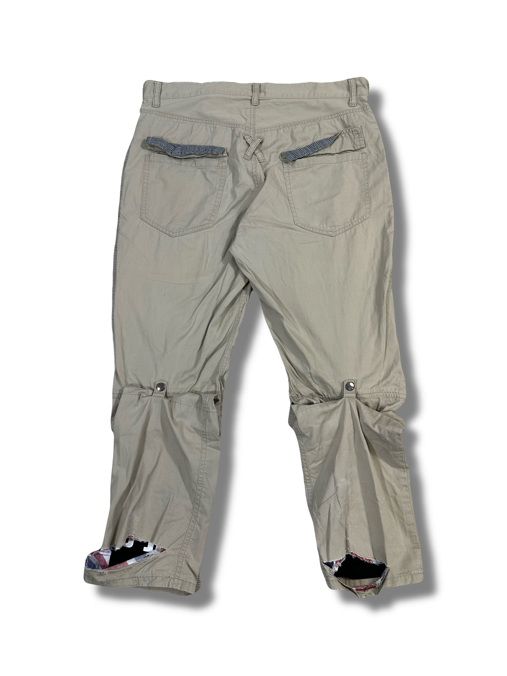 PPFM Perforated Double Waist Studded Pants