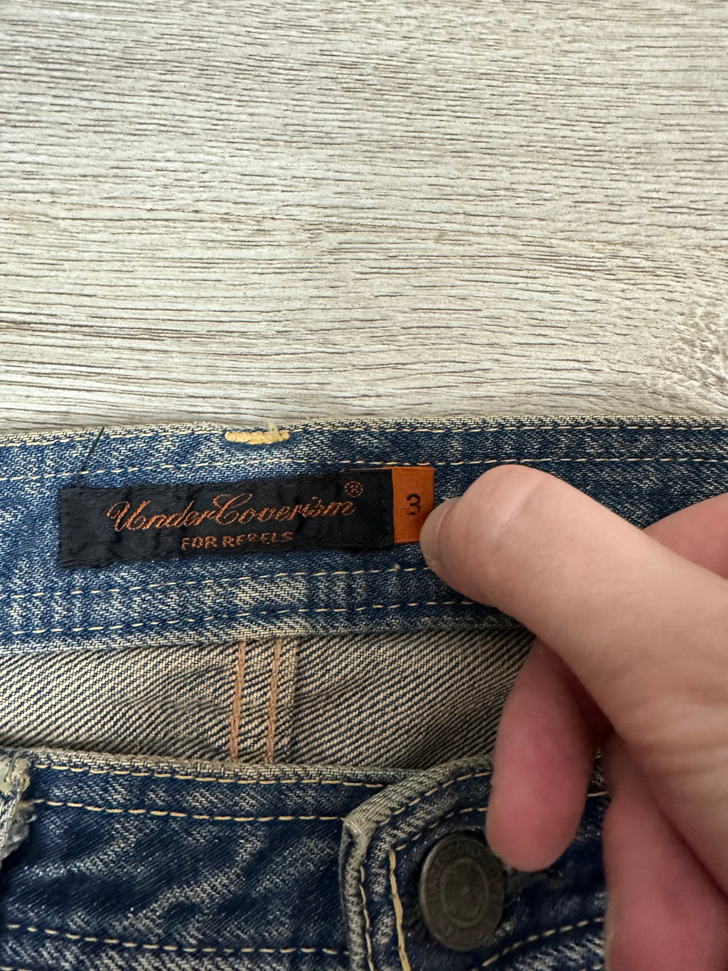 SS06 Undercover Bush Denim FACTORY ERROR