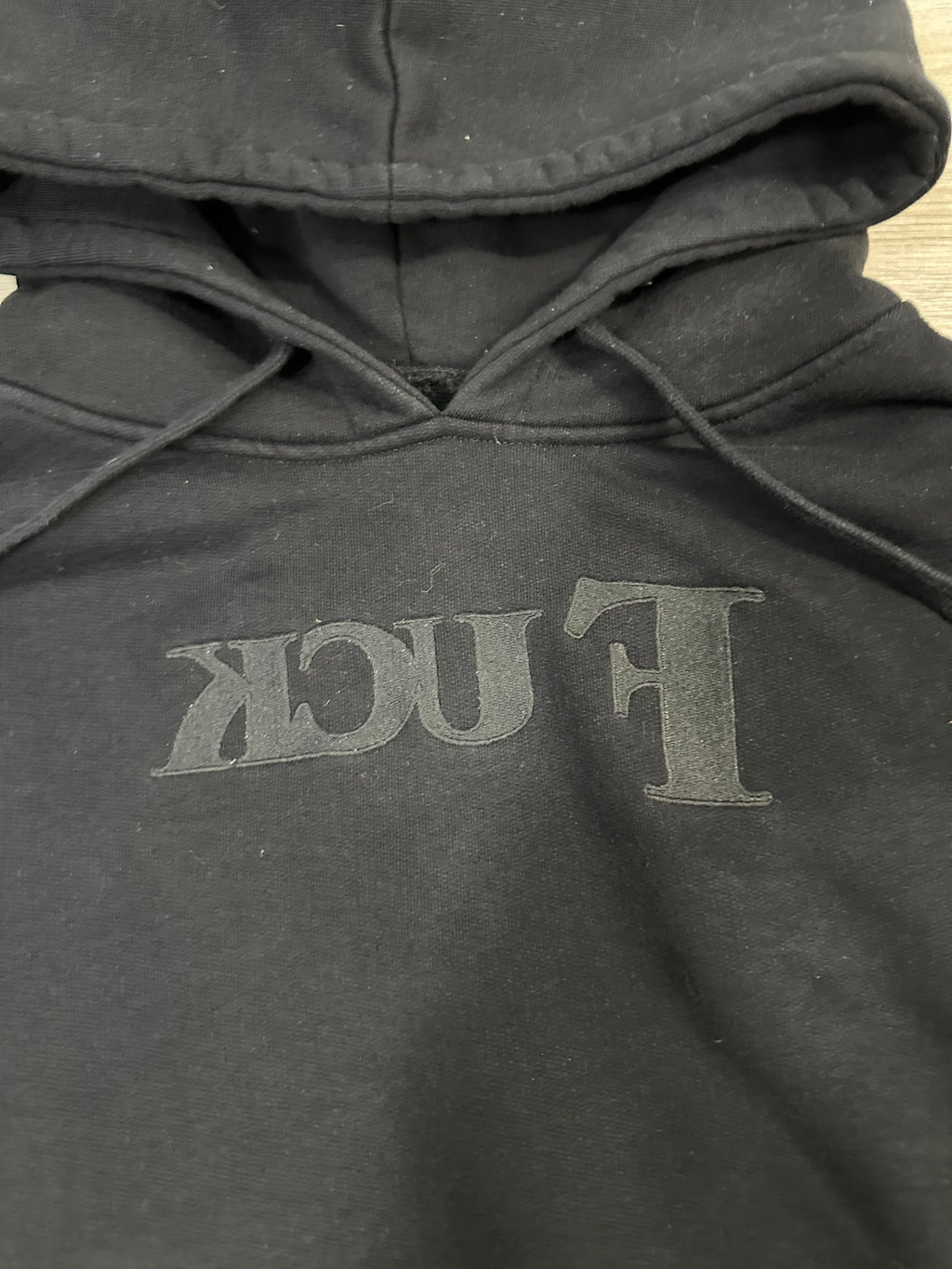 AW19 Vetements Reversible ‘F*ck’ hoodie