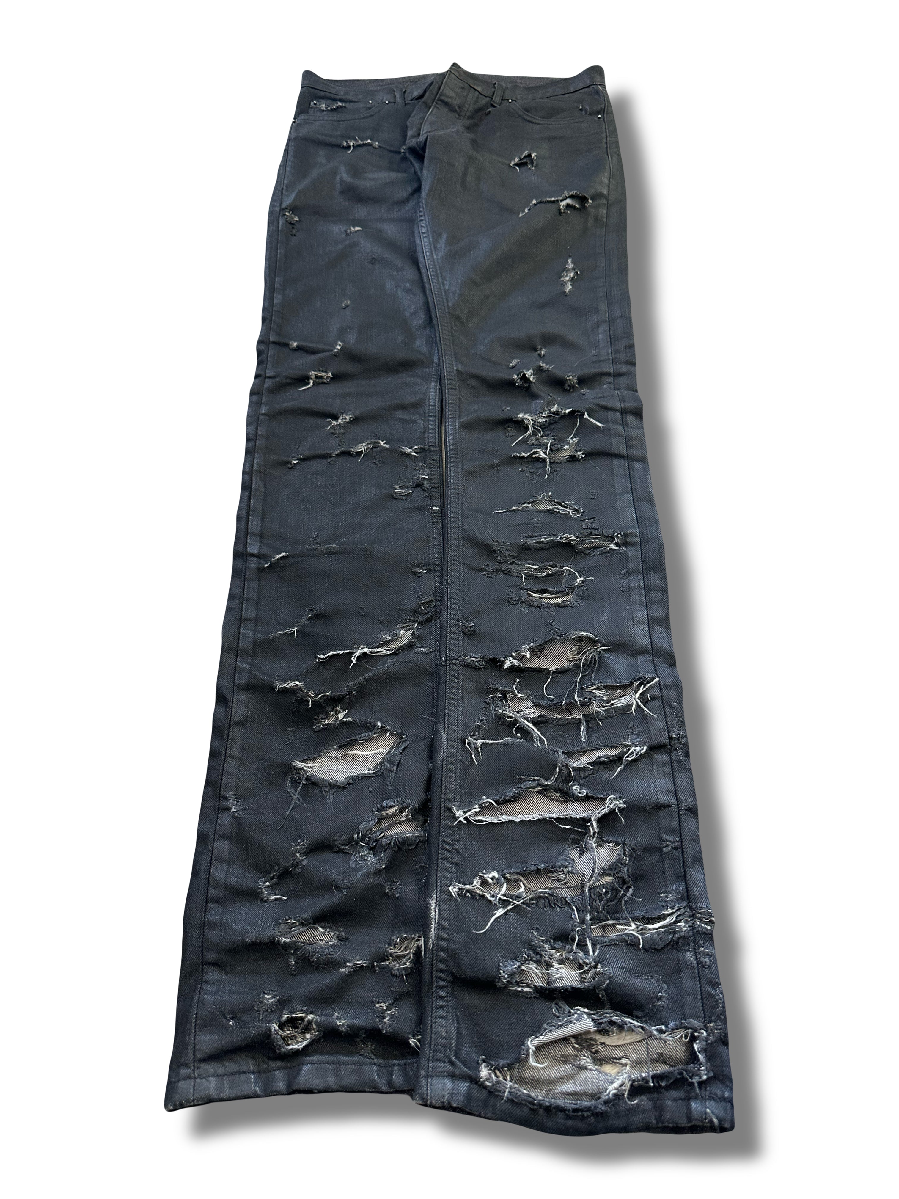 SS04 Dior Homme ‘Strip’ Wax Denim