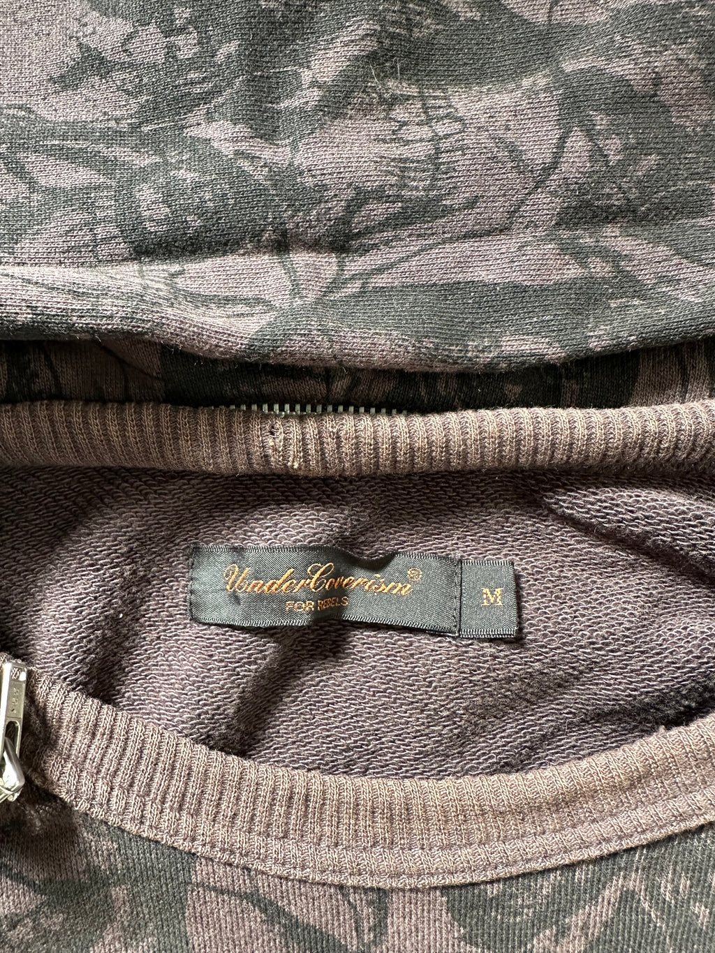 AW03 UNDERCOVER Black Osama skull Cargo Hoodie