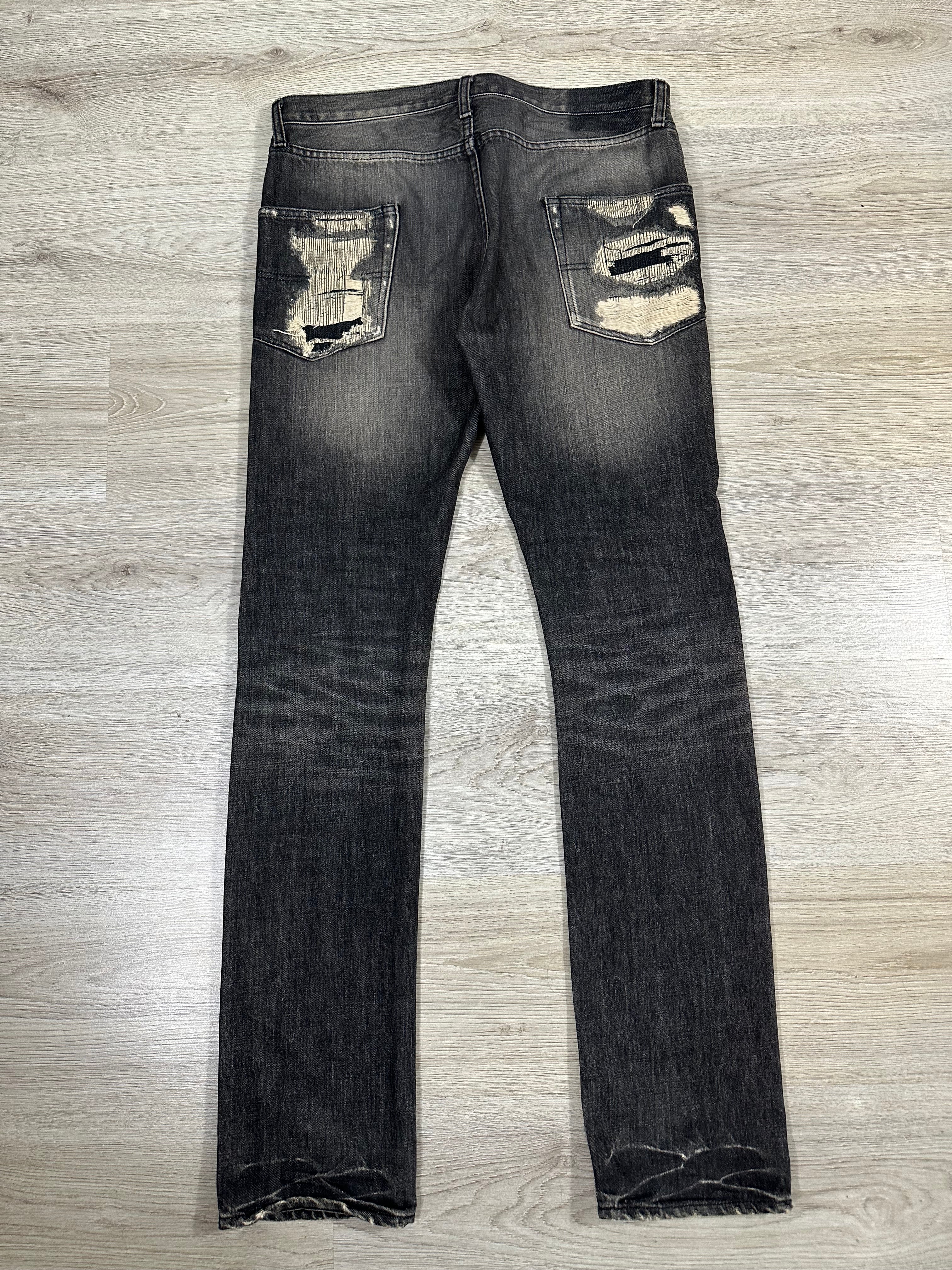 AW05 Undercover skull denim black