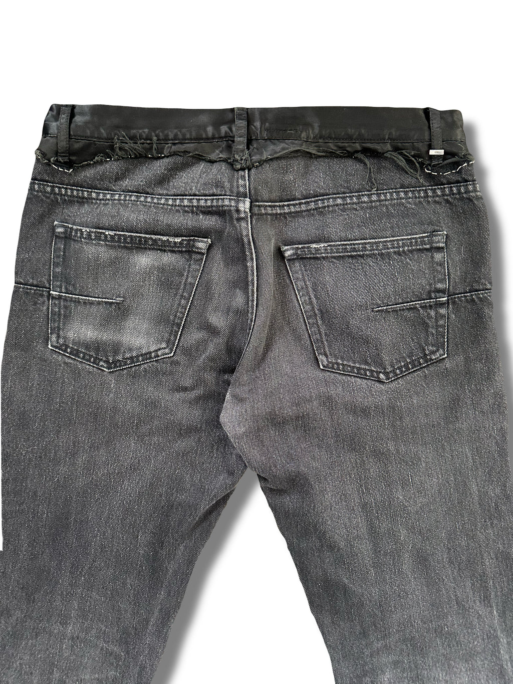 AW05 Dior Homme Satin Cummerbunds Denim Size 31