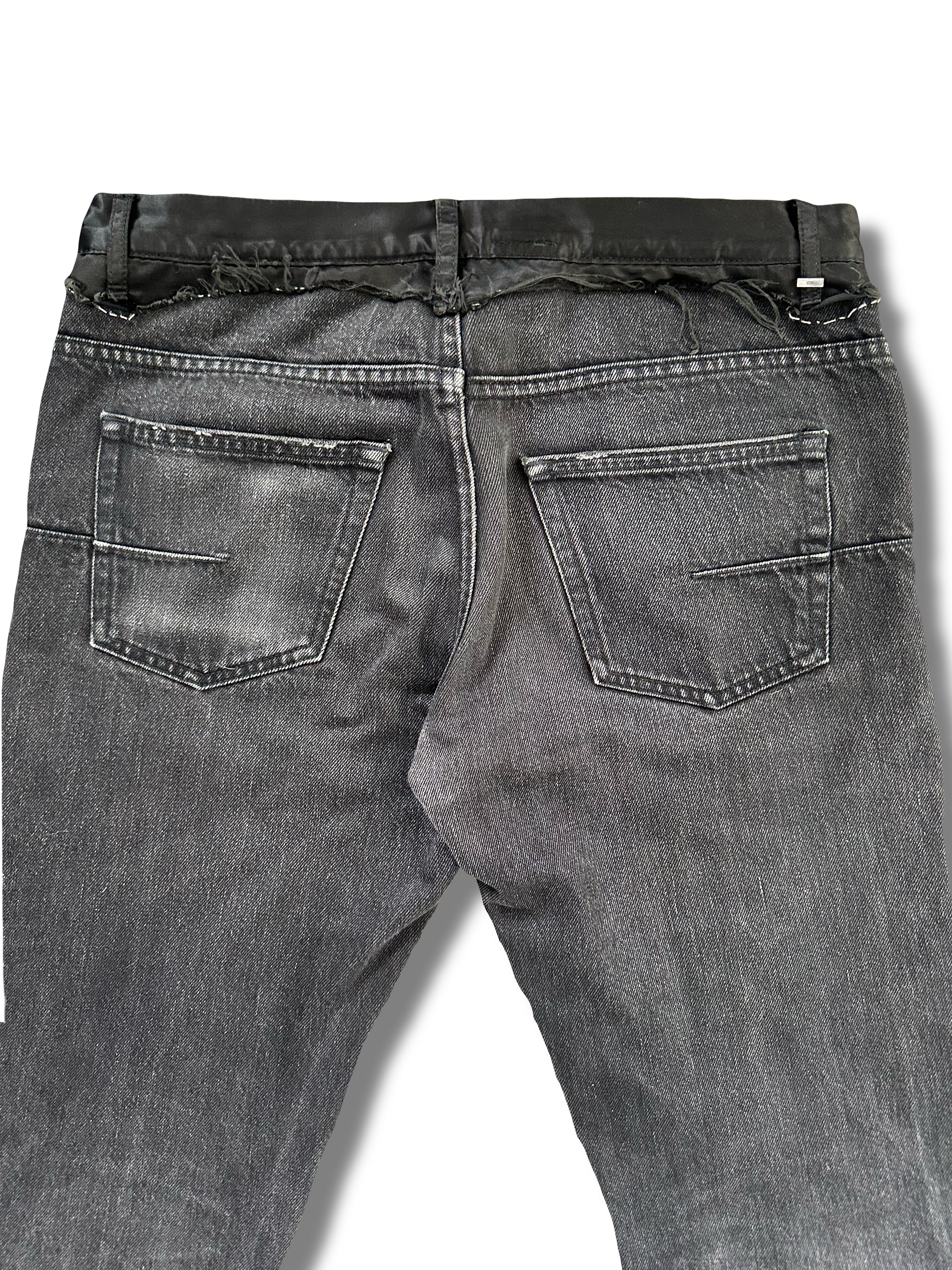 AW05 Dior Homme Satin Cummerbunds Denim Size 31