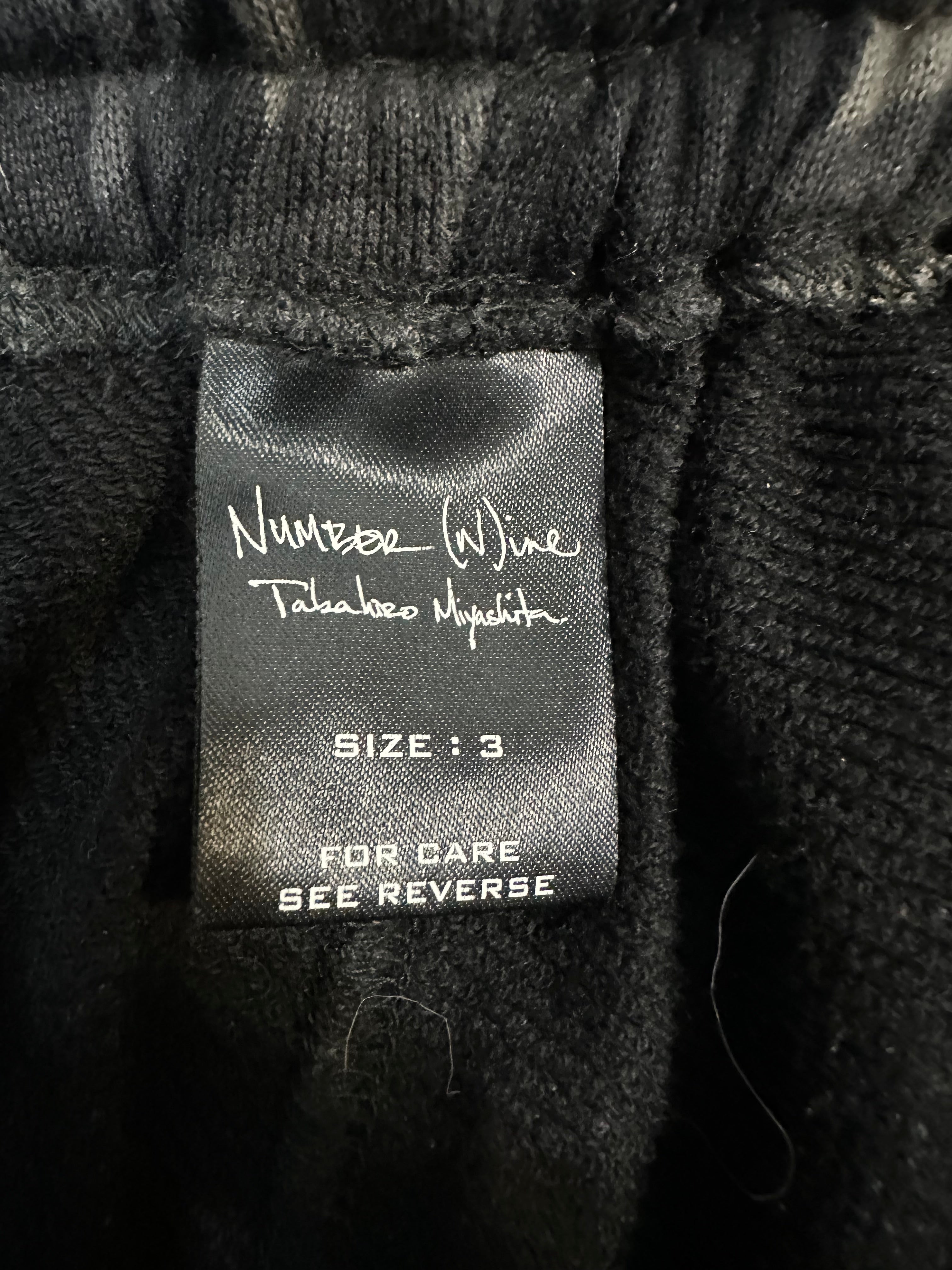 SS04 Number (N)ine Black Tribal Shorts