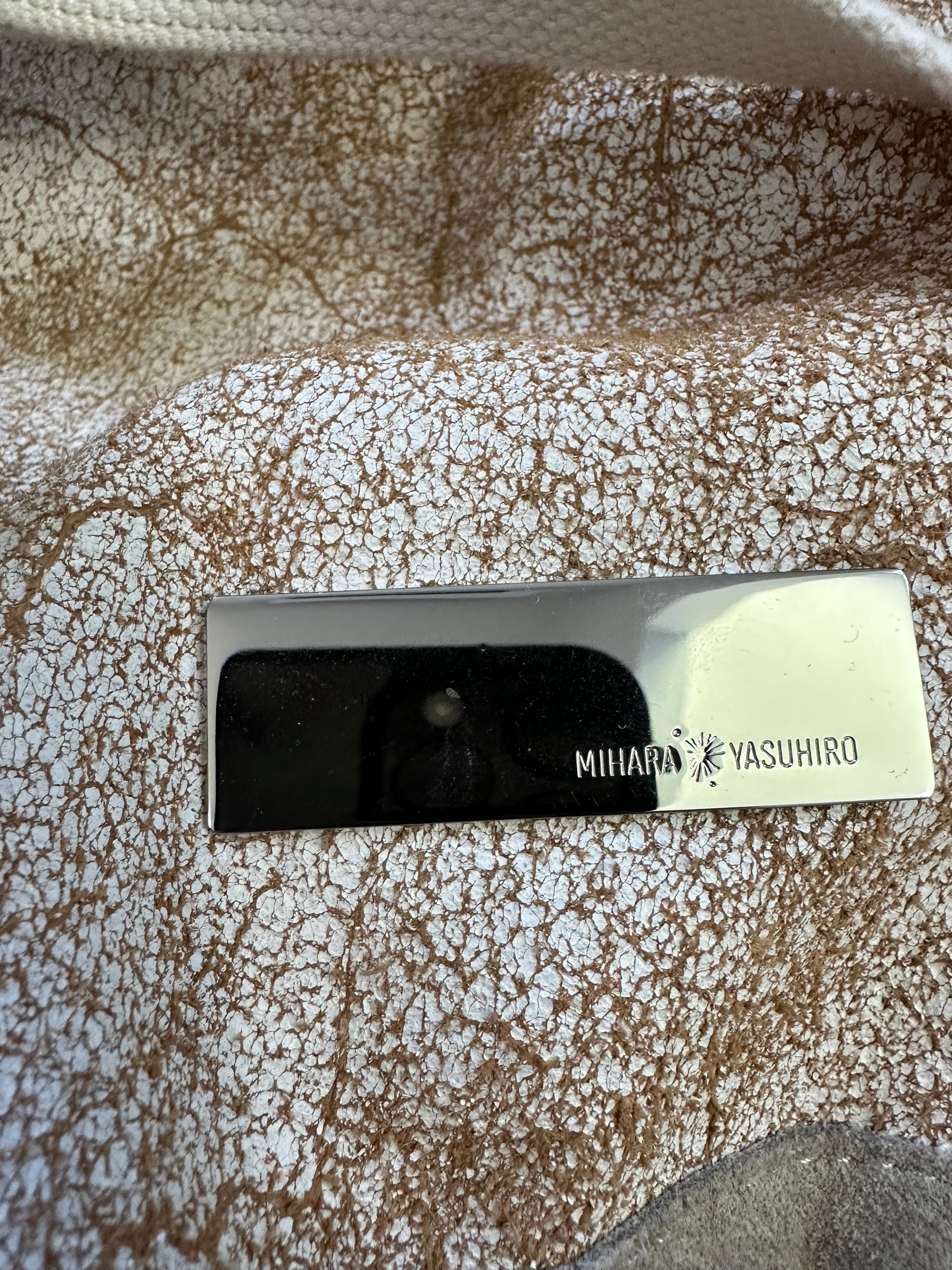 AW13 Mihara Yasuhiro Cracked Leather Backpack