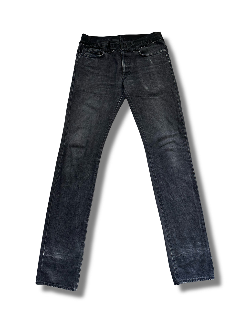 AW05 Dior Homme Satin Cummerbunds Denim Size 31