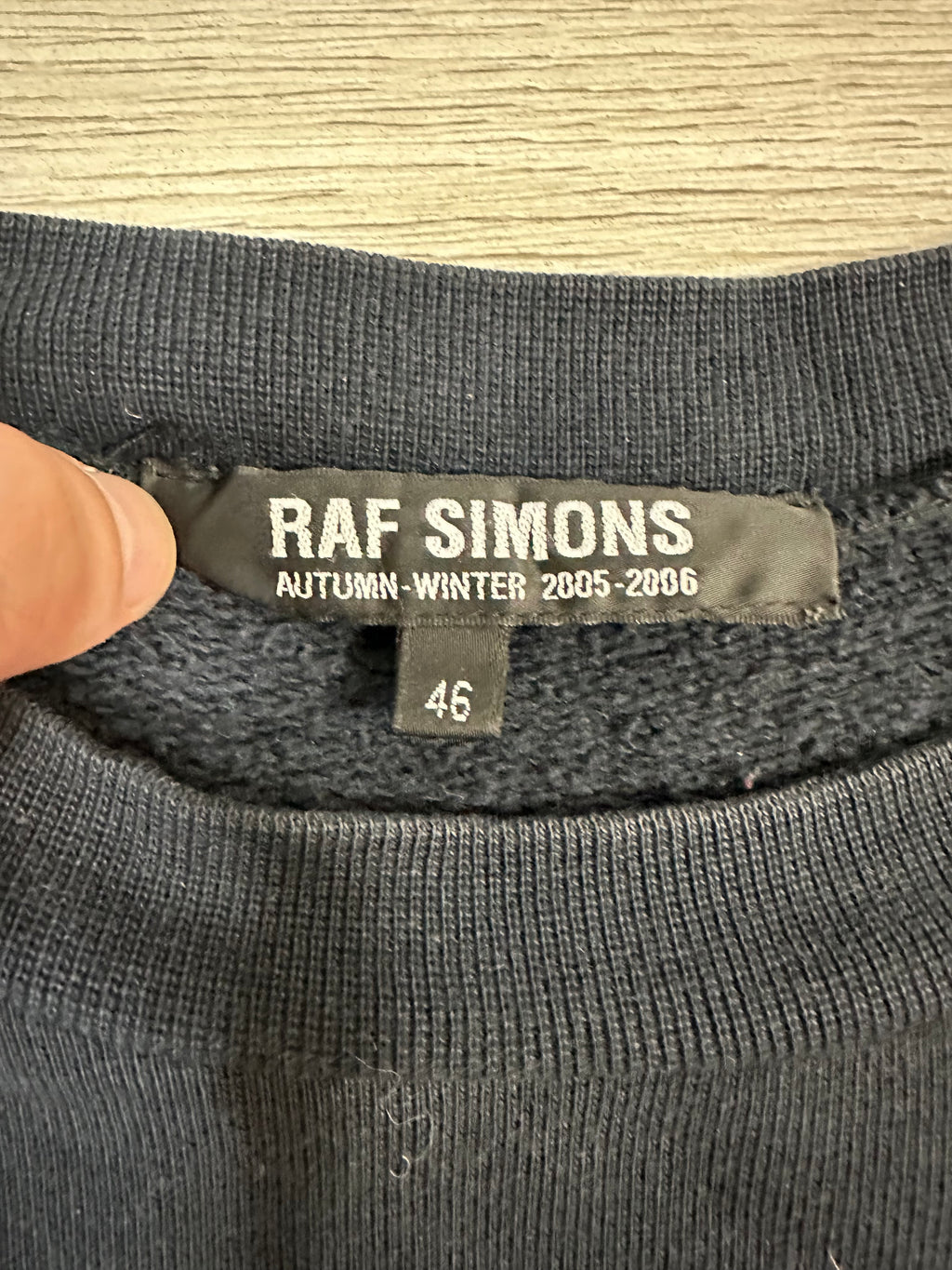 AW05 Raf Simons Haunted Places Crewneck