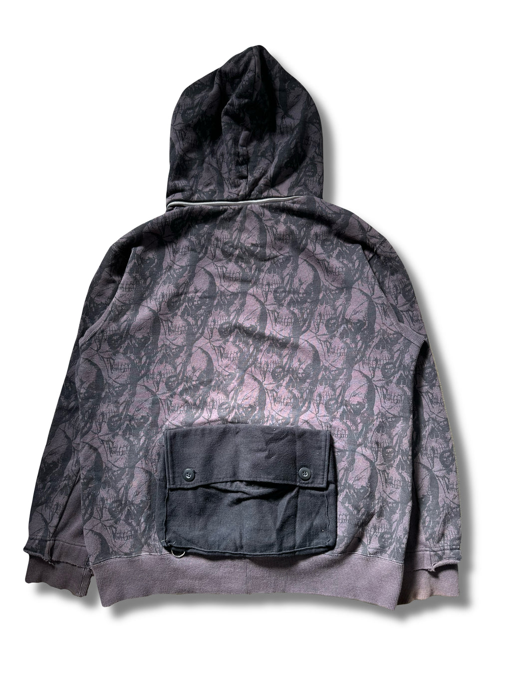AW03 UNDERCOVER Black Osama skull Cargo Hoodie