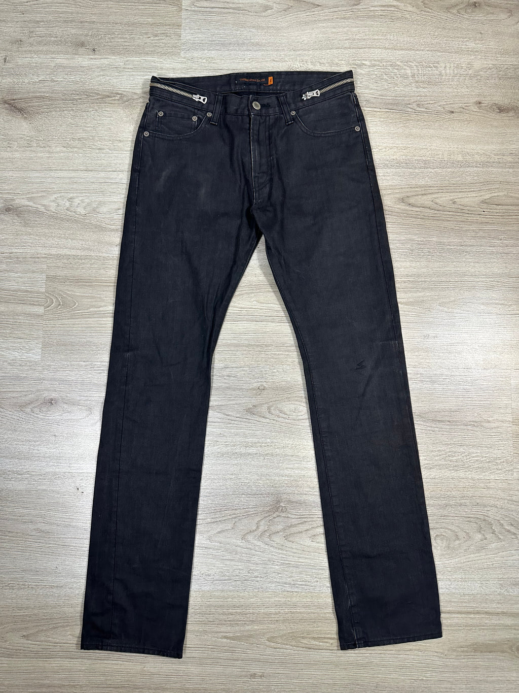 UNDERCOVER SS07 Chaos Waxed Zipper Denim