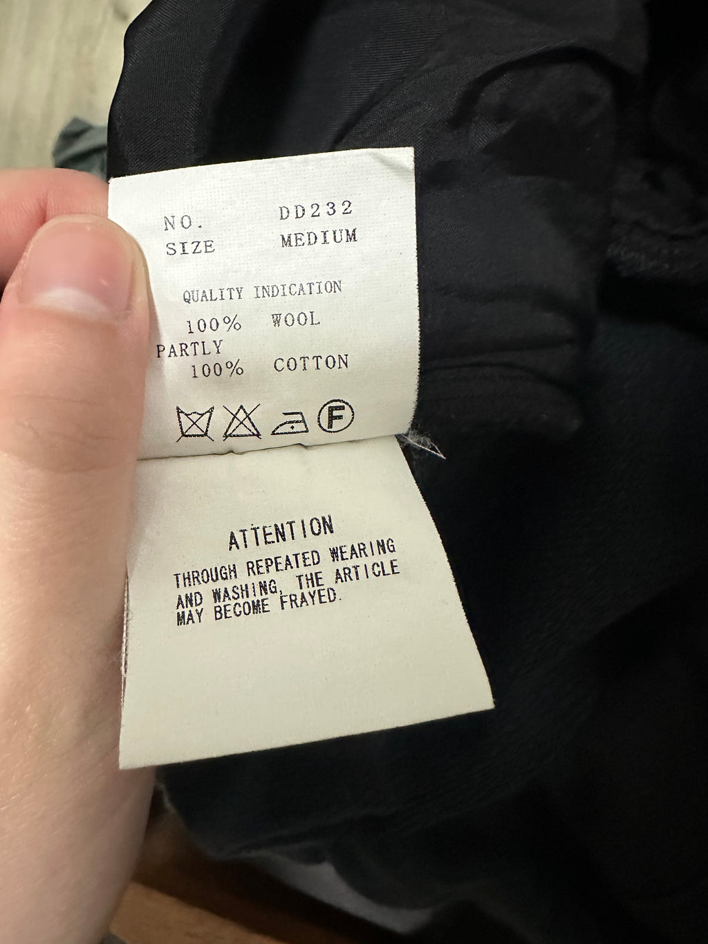 AW03 Undercover Sample Wool Sweatpants Hybrids