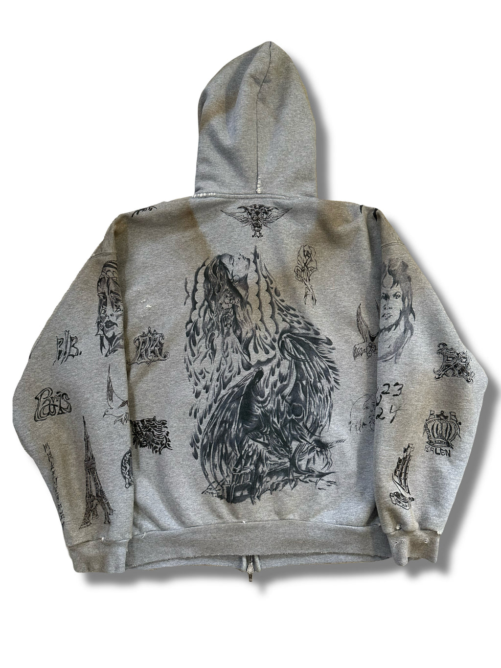 SS24 Balenciaga Tattoo Hoodie