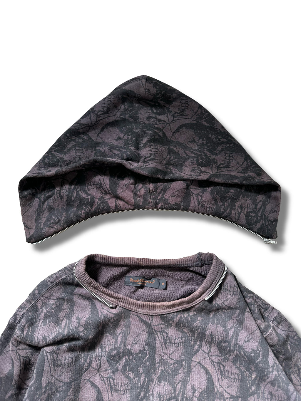 AW03 UNDERCOVER Black Osama skull Cargo Hoodie