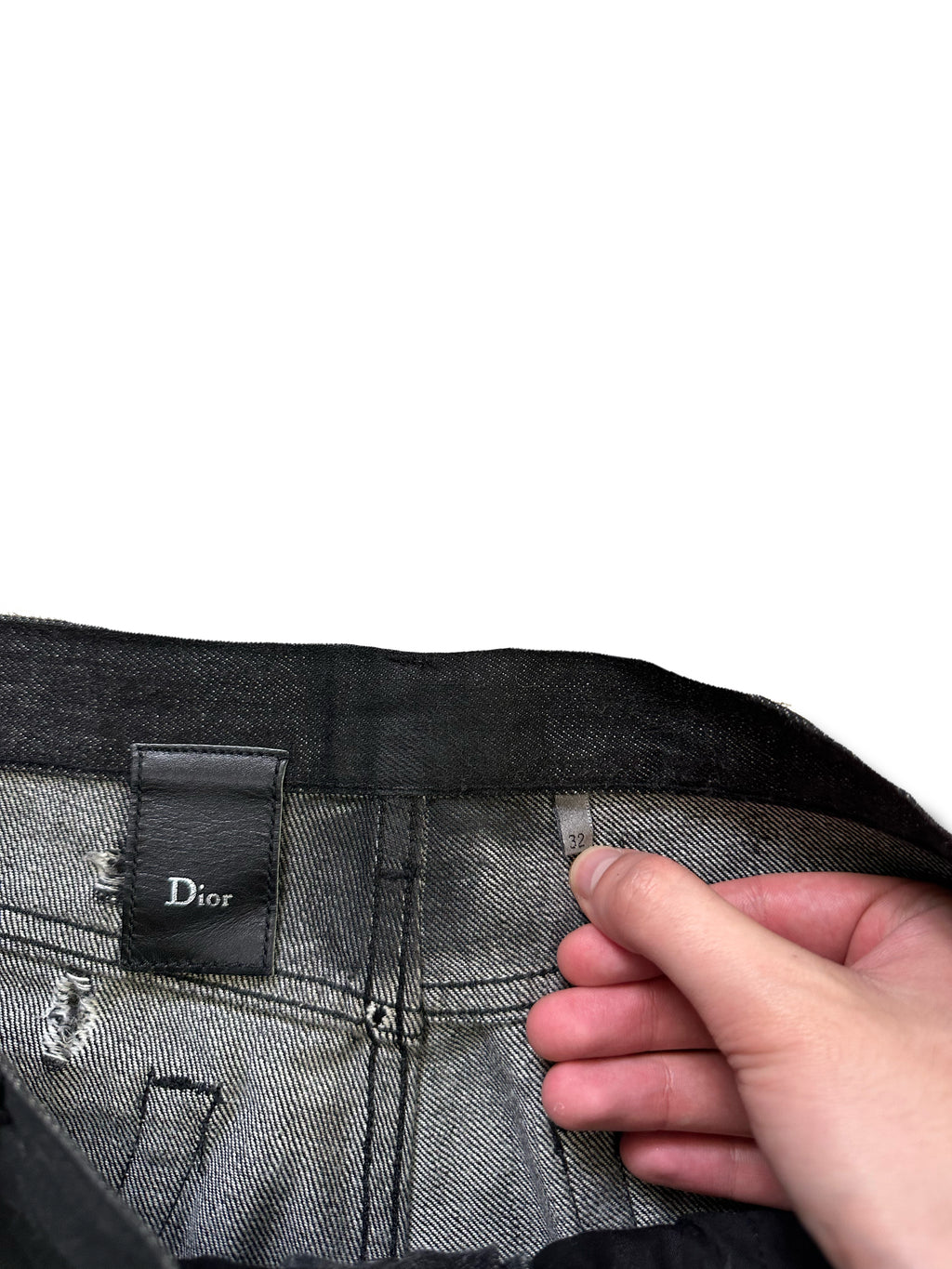 SS04 Dior Homme Strip Denim