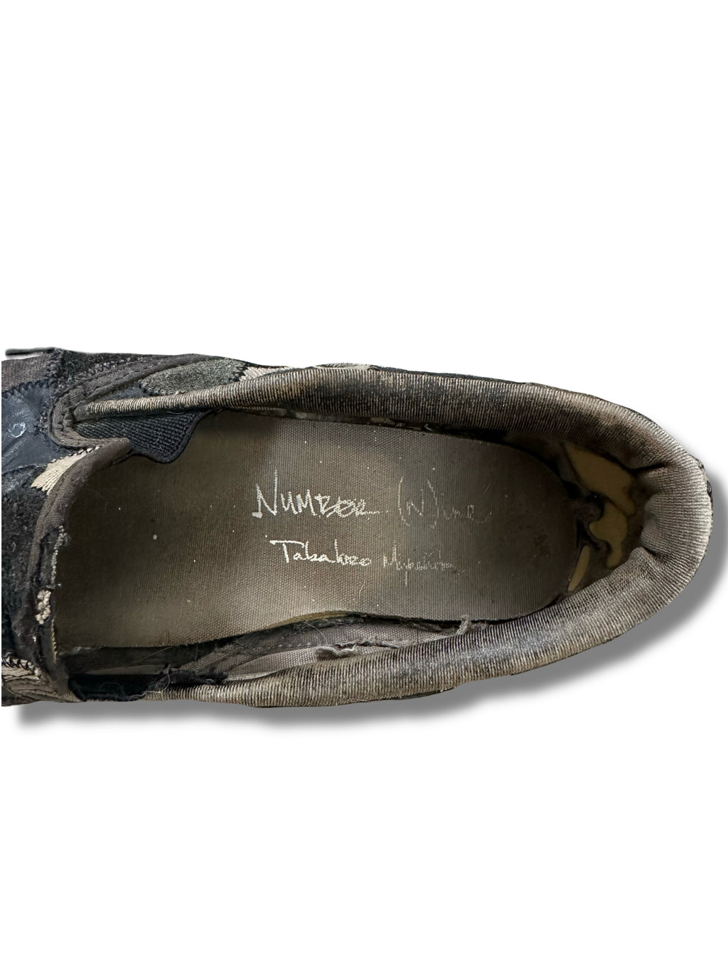 SS/AW03 Number (N)ine Crying Hearts Slip-on Sneaker