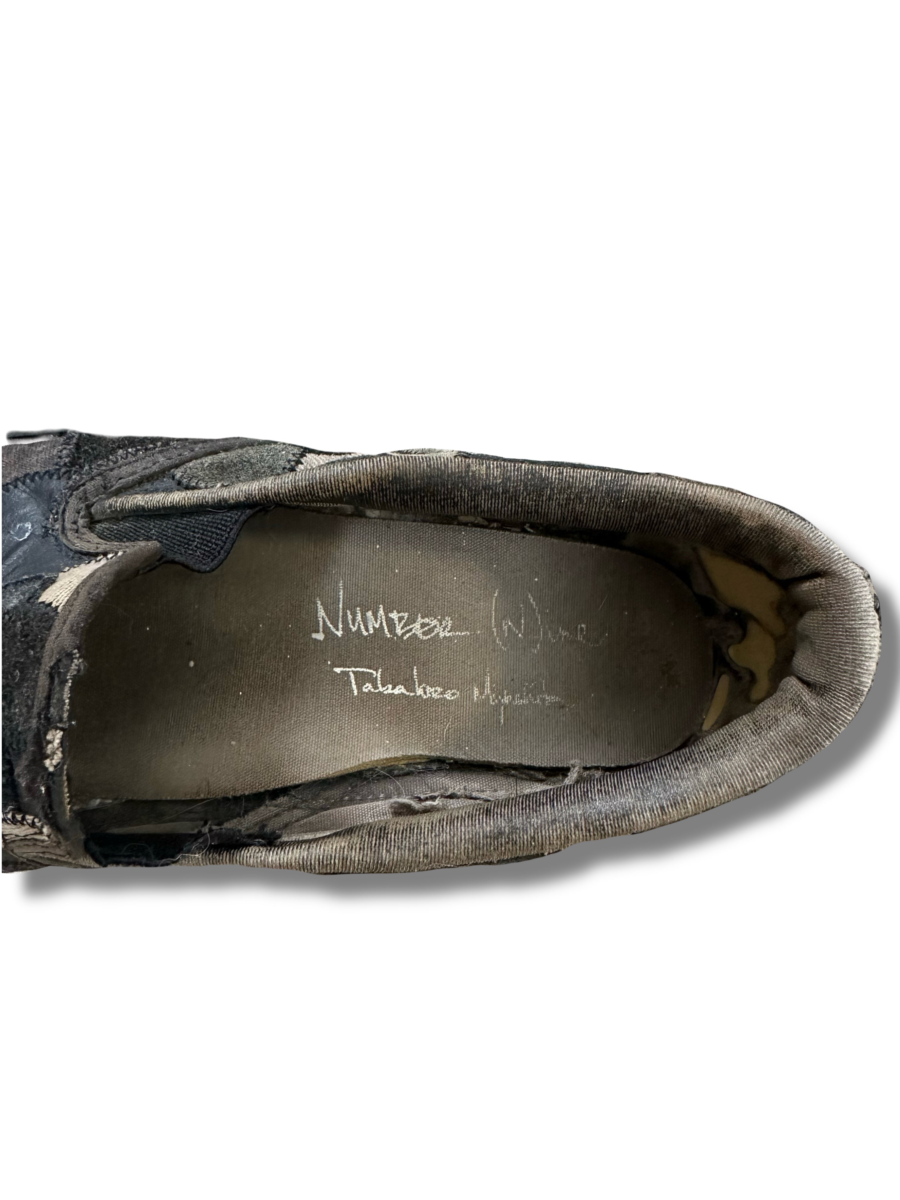 SS/AW03 Number (N)ine Crying Hearts Slip-on Sneaker