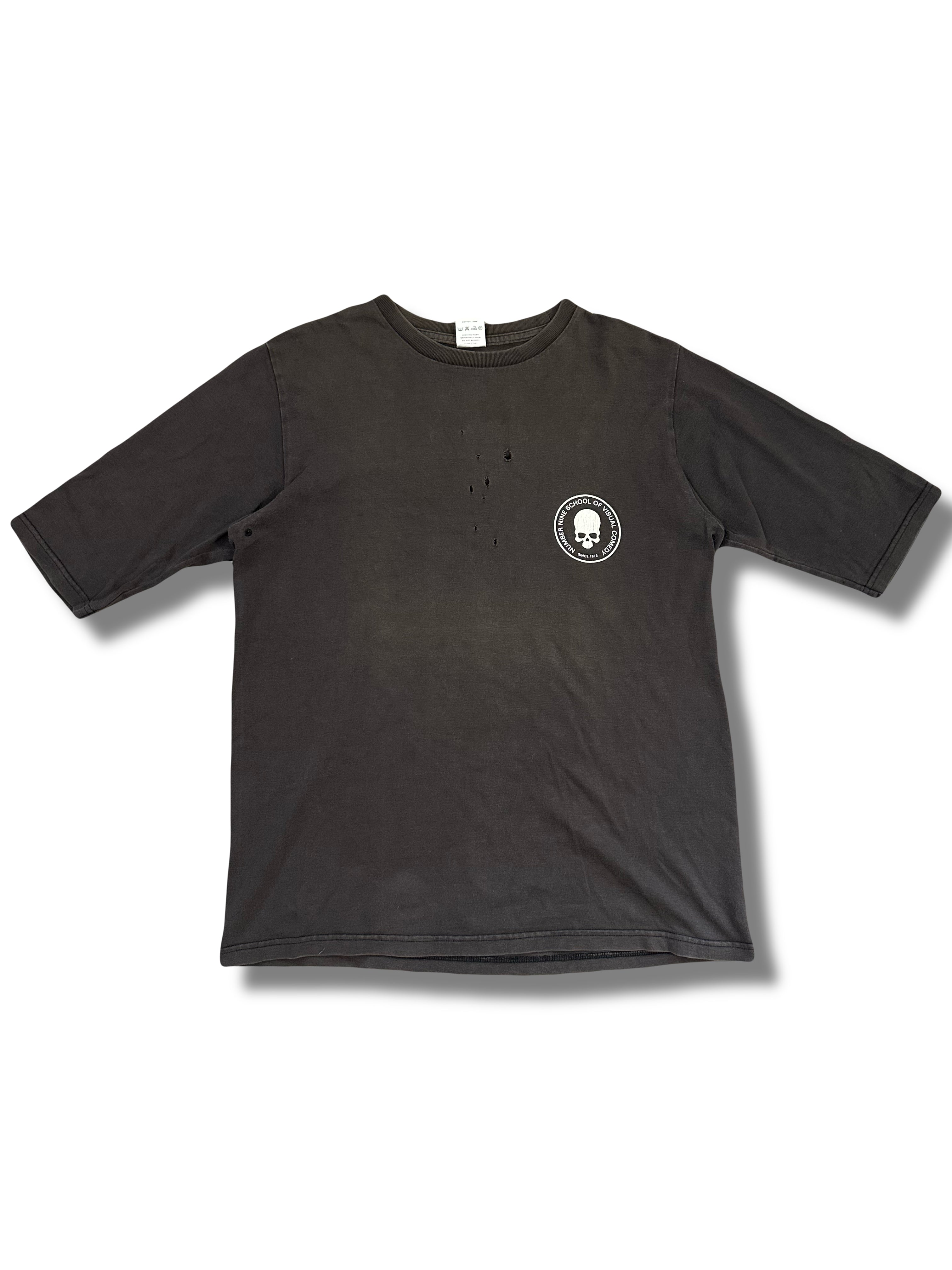 SS01 Number (N)ine Time Migration School of Visual Comedy 3/4 Sleeve Shirt