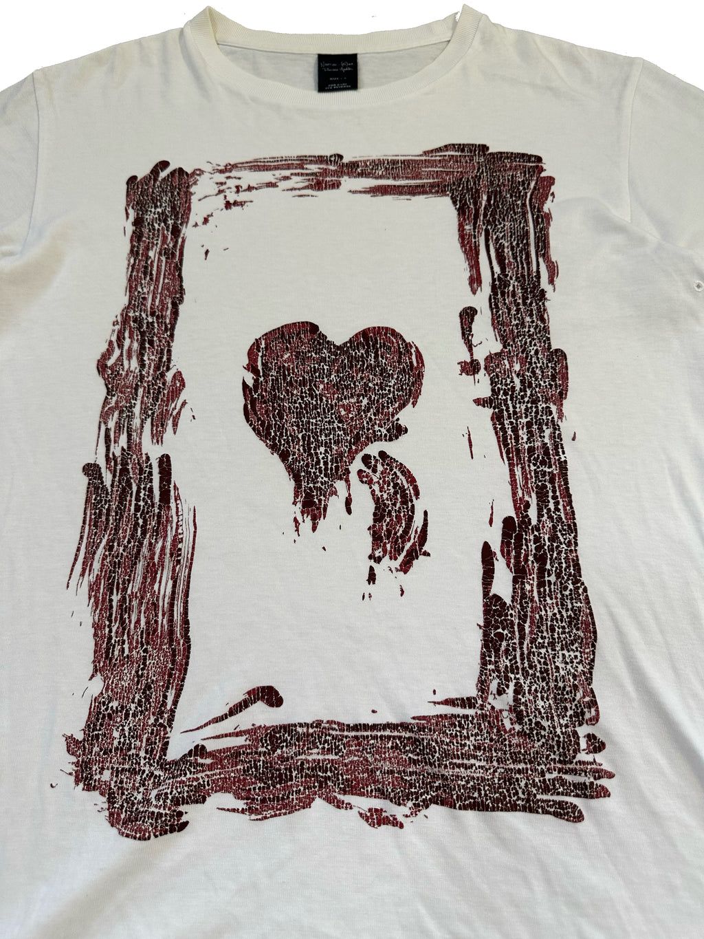 AW03 Number (N)ine Crying Heart Card Tee