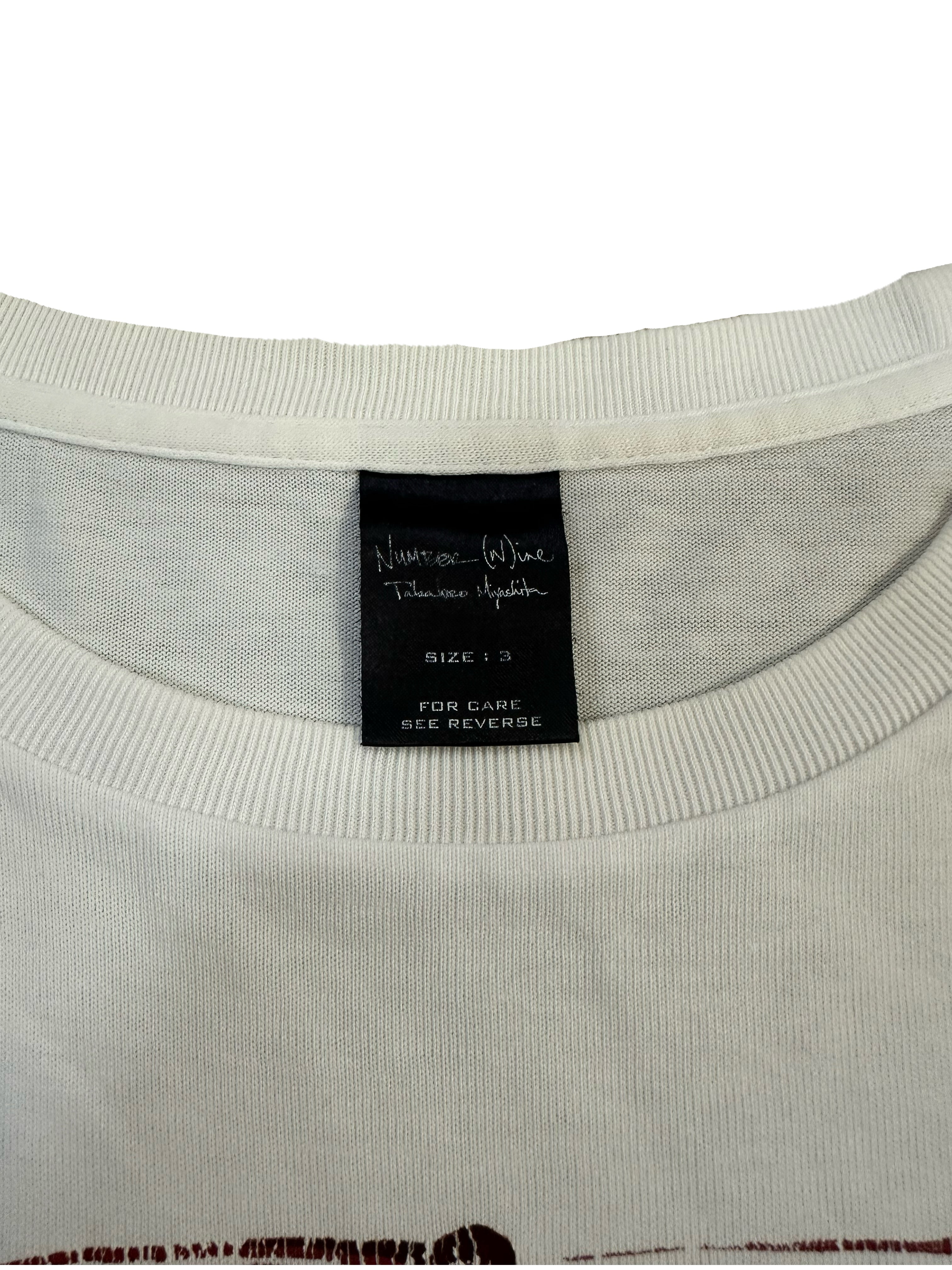 AW03 Number (N)ine Crying Heart Card Tee