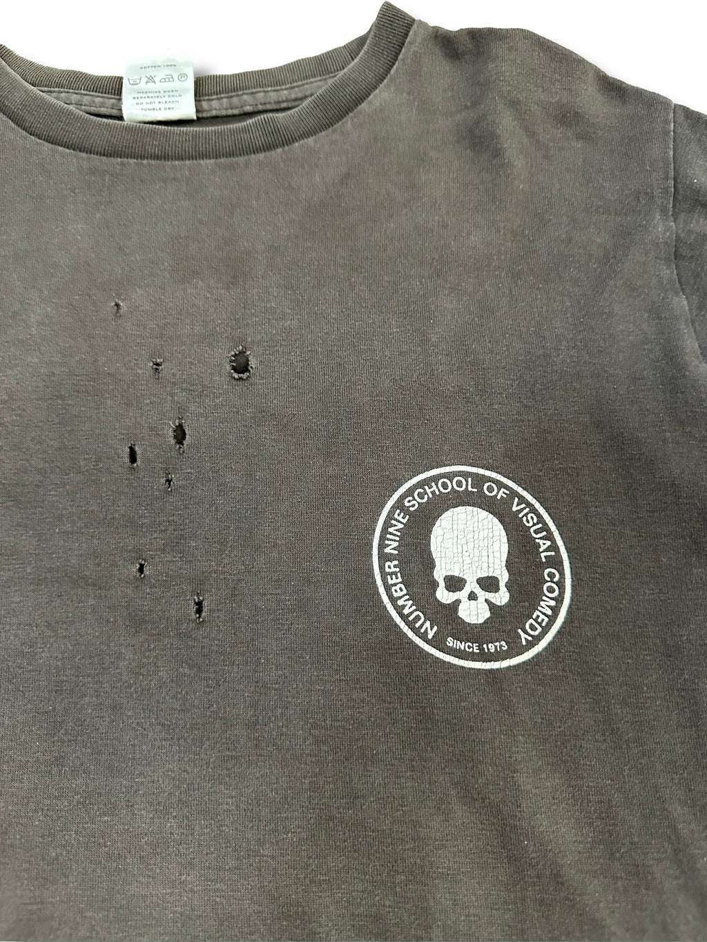 SS01 Number (N)ine Time Migration School of Visual Comedy 3/4 Sleeve Shirt