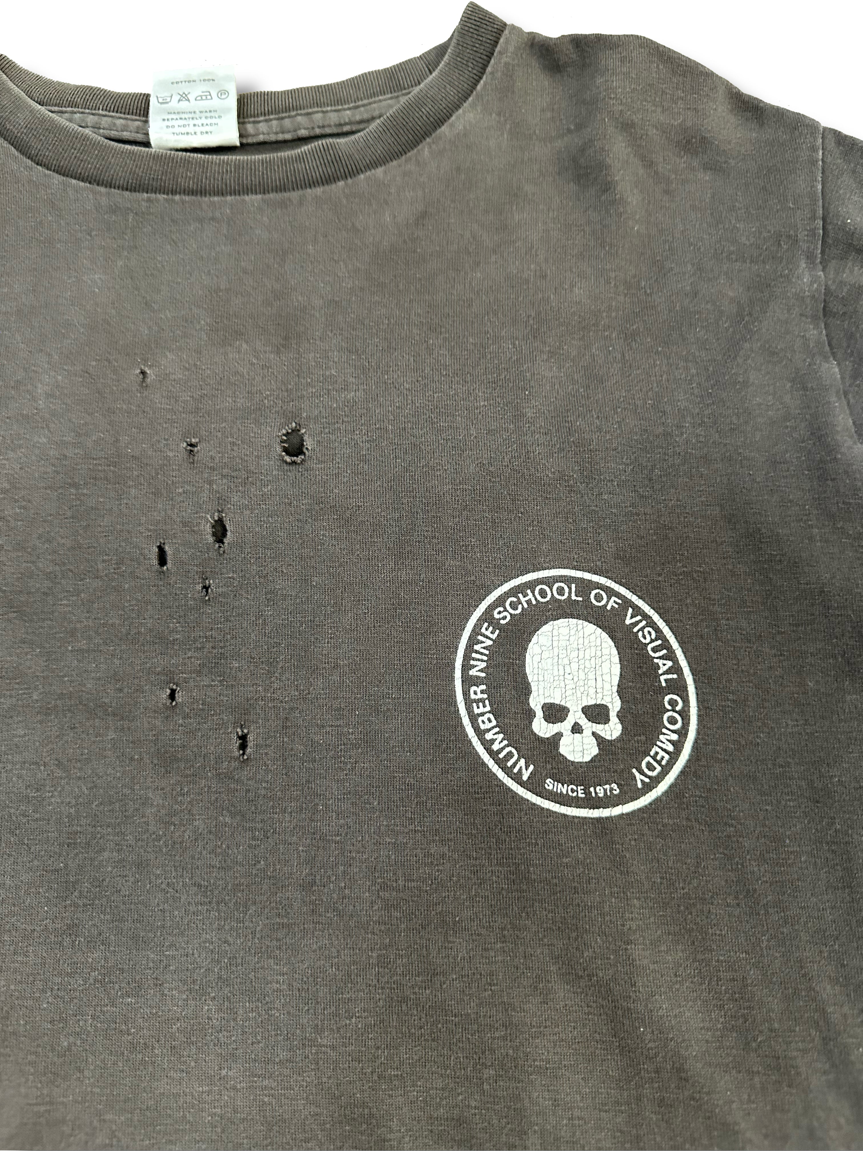 SS01 Number (N)ine Time Migration School of Visual Comedy 3/4 Sleeve Shirt